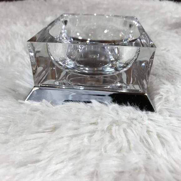 Springs Palace Finesse Swing Door Storage Unit + Soap Dish Lucite Metal Set - Picture 8 of 14